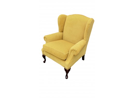 Queen Anne Style Upholstered Wingback Chair - 36'x 35'x 40'