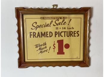 Original Vintage 1940s Ad For A Frame Shop From Buffalo NY