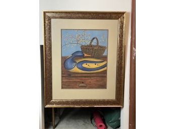 Huge Original Signed Painting Of A Duck Decoy By Famous Animal Artist Jody Whitsell