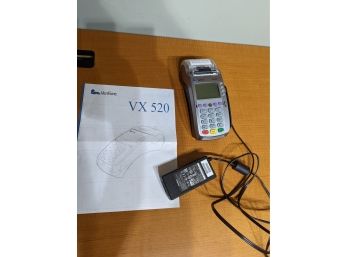 A Verifone VX-520 Credit Card Machine