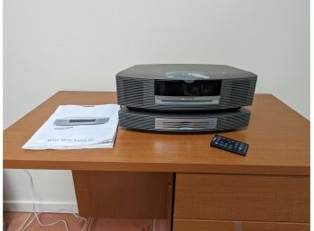 A Bose Wave Music System III With Additional CD Changer And Remote
