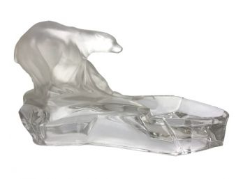 An Art Deco Czech Karel Zentner Polar Bear Ashtray And More Glass