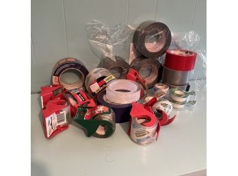 A Very Large Assortment Of Tape - Duct Tape, Packing Tape, Scotch Tape, Colored Tape...
