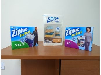 Ziplock's, A Trio Or Storage