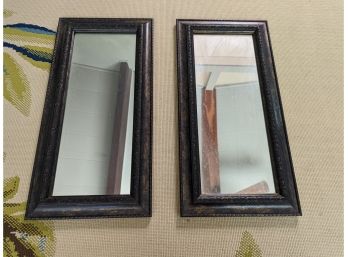 A Pair Of Mirrors - 24x12 - Mottled Frames