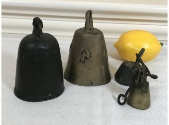 Two Antique And Ancient Bells From Greece - Clappers Are Separated