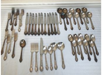 Vintage Rendezvous-Old South 1 Community Plate  Flatware Set - 58PC Piece Lot - 1938 Discontinued Oneida
