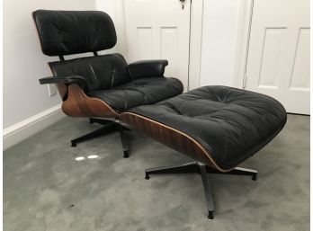 Iconic 1960s Charles Eames Lounge Chair With Ottoman For Herman Miller - Rosewood Frame
