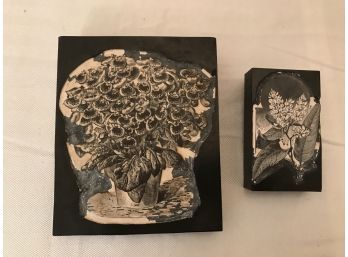 From Paris Wood Printing Blocks - Purchased At The Famed Les Puces De Saint-Open Flea Market