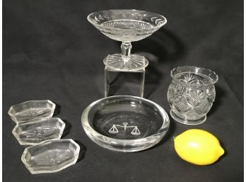 Crystal & Glass Lot - Waterford, Val St. Lambert, Vintage Plus