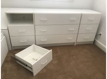 3PC Techline Dresser - Can Be Split Up Or Combined - Shown With Nightstand Option
