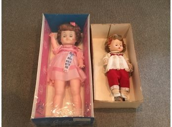 Set Of 2 Vintage Dolls - Vogue Doll Original & JoAnn Walking Doll