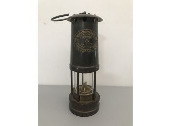 E. Thomas & Williams Cambrian Antique Brass Miners Lamp