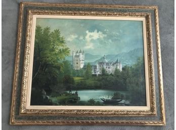Antique Oil On Canvas - Reframed In The 1950s - Professionally Framed