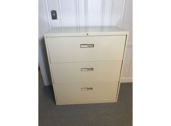 Three Drawer Lateral File Cabinet - Legal Or Letter Size - 36'L - With Keys