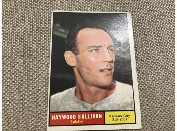 Haywood Sullivan Kansas City Athletics Baseball Card