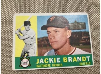 Jackie Brandt Baltimore Orioles Baseball Card