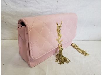 Little Leather Pink Quilted Fashion Purse New