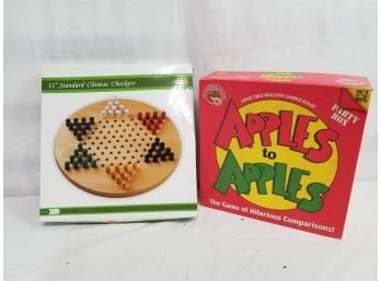 Games  - Chinese Checkers & Apples To Apples Board Games