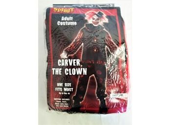 NEW Men's Carver The Clown Adult Costume By Spirit Halloween