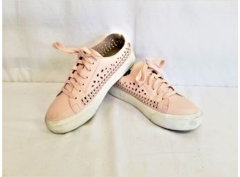 Women's Blush Pink Low-top Braided Platform Sneakers By Brash Size 8