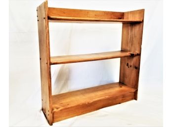 Vintage Three Tier Pine Bookshelf