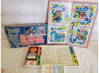 1970s The Six Million Dollar Man Family Board Game By Parker Brothers