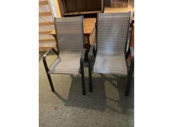 Pair Of Metal Outdoor Chairs