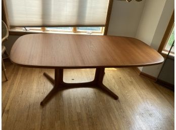 Amazing Danish Mid Century Modern Dining Room Table With 2 Leafs