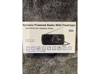 New In Box: Dynamo Powered Radio With Flashlight
