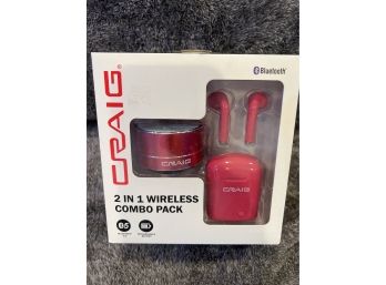 New In Box:  Craig  2 In 1 Wireless Combo Pack Pink