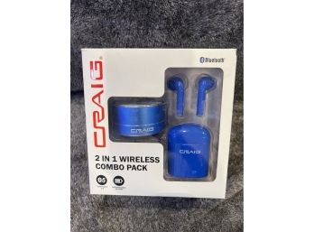 New IN Box:  Craig 2 In 1 Wireless Combo Pack Blue