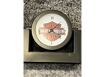 Harley Davidson Pearl Art Table Clock