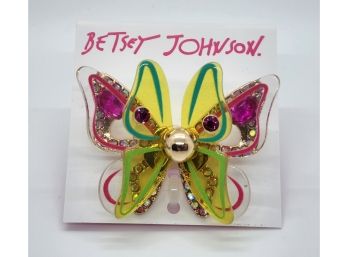 Brand New Betsey Johnson Butterfly Stretch Ring