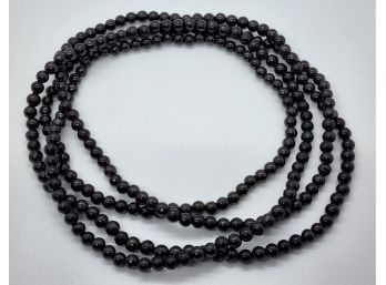 Shungite Multi-strand Beaded Necklace