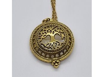 Tree Of Life Pendant Necklace With Magnifying Glass