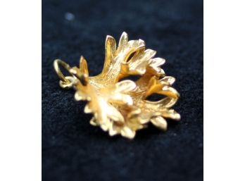 A Gold Dipped Leaf Pendant