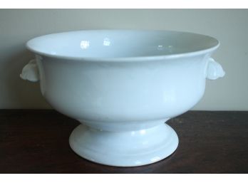 White Porcelain Antique Footed Bowl