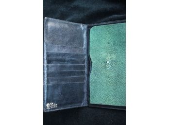 Beautiful Shagreen Style Vintage Leather Wallet By Lotus