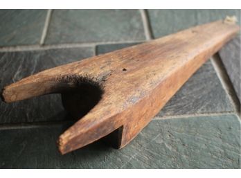Antique Hand Carved Boot Pull