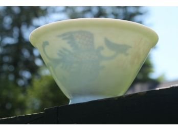 Beautiful Asian Bowl With See Through Decoration