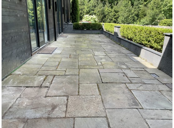 Over 700 Sf Of Bluestone Pavers - Set In Stone Dust - Instant Terrace!