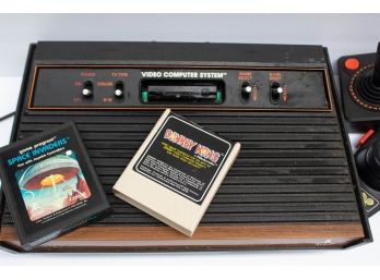 Vintage Atari With Donkey Kong & Space Invaders Games & More