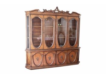 Amazing Carved Breakfront/China Cabinet