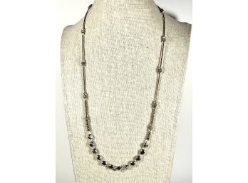 Contemporary Sterling Silver Beaded Necklace 'still Flying'