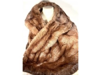 Vintage Mink Stole Cape Furs By Gaylon Monogrammed