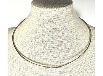 Vintage Sterling Silver Torque Necklace