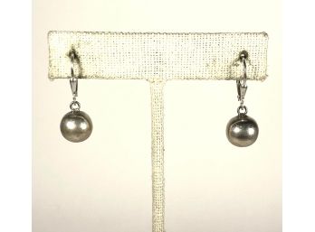 Sterling Silver Ball Drop Pierced Earrings