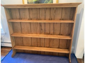 Antique Old English Pine Shelving For A Server.  Brought From England.