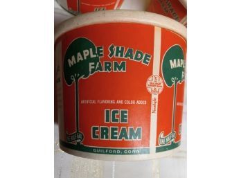 Vintage Maple Shade Ice Cream Buckets